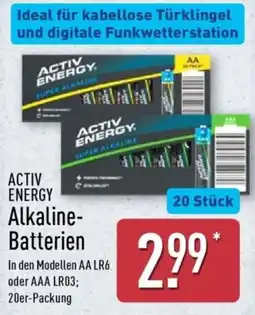 Aldi Nord ACTIV ENERGY Alkaline-Batterien Angebot