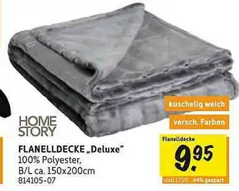 SCONTO Home Story Flanelldecke „deluxe“ Angebot