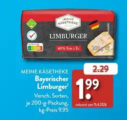 Aldi Süd MEINE KÄSETHEKE Bayerischer Limburger Angebot