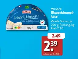 Aldi Süd MILSANI Feiner Weichkäse Angebot