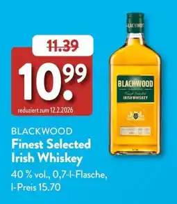 Aldi Süd BLACKWOOD Finest Selected Irish Whiskey Angebot