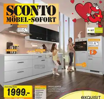 SCONTO Exquisit Zweizeilige Küche Angebot