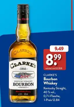 Aldi Süd CLARKE'S Bourbon Whiskey Angebot