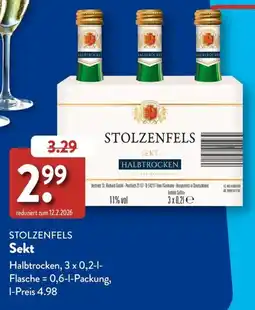 Aldi Süd STOLZENFELS Sekt Angebot