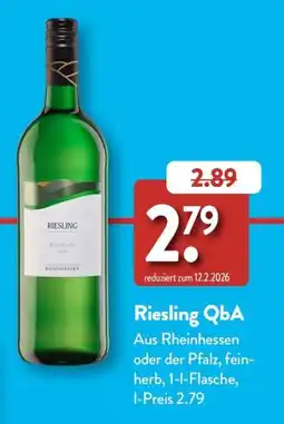 Aldi Süd Riesling QbA Angebot