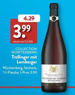 Aldi Süd Collection Württemberg Trollinger mit Lemberger Angebot
