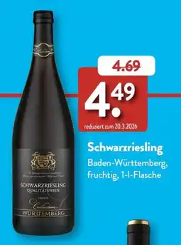 Aldi Süd Schwarzwiesling Qualitätswein Collection Württemberg Angebot