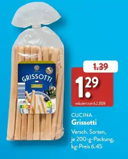 Aldi Süd CUCINA Grissotti Angebot