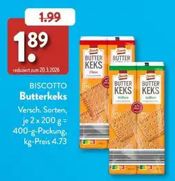 Aldi Süd Biscotto Butterkeks Angebot