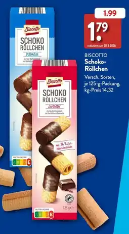 Aldi Süd Biscotto Schoko-Röllchen Angebot