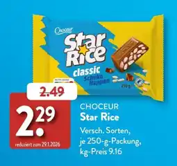 Aldi Süd CHOCEUR Star Rice classic Schoko Happen Angebot