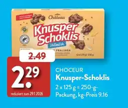 Aldi Süd Château Knusper-Schoklis Angebot
