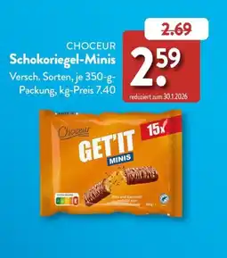 Aldi Süd Choceur Schokoriegel-Minis Angebot