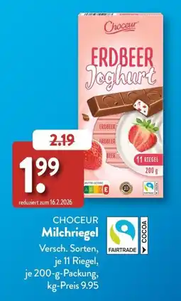 Aldi Süd Choceur Erdbeer Joghurt Milchriegel Angebot