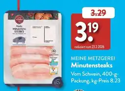 Aldi Süd MEINE METZGEREI Minutensteaks Angebot