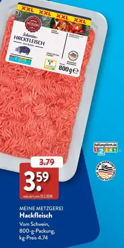 Aldi Süd MEINE METZGEREI Hackfleisch Angebot