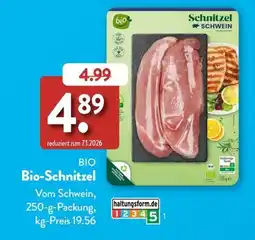 Aldi Süd Bio-Schnitzel Angebot