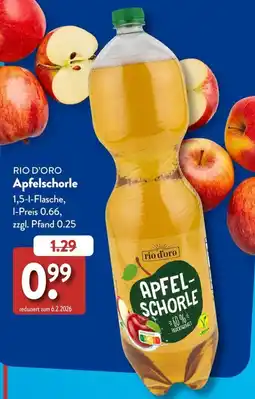 Aldi Süd RIO D'ORO Apfelschorle Angebot