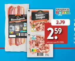 Aldi Süd Bacon-Streifen Angebot