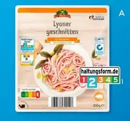 Aldi Süd Kraft Lyoner geschnitten Angebot