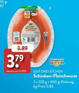 Aldi Süd GUT DREI EICHEN Schinken-Fleischwurst Angebot