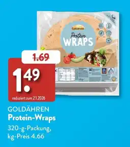Aldi Süd GOLDÄHREN Protein-Wraps Angebot