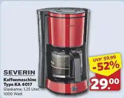 Combi SEVERIN Kaffeemaschine Type KA 4017 Angebot