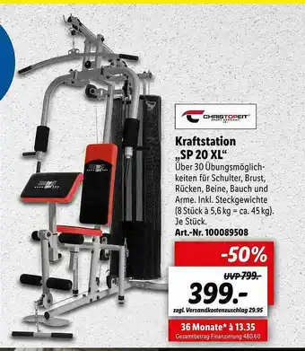 Lidl Christopeit Kraftstation „sp 20 Xl“ Angebot