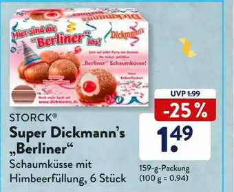 Aldi Süd Storck Super Dickmann's „berliner“ Angebot