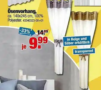 SB Lagerkauf ösenvorhang Angebot