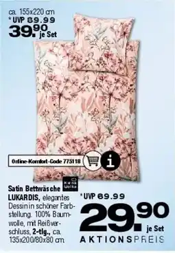 Ostermann Satin Bettwäsche LUKARDIS Angebot
