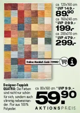 Ostermann Designer-Teppich QUATRO Angebot