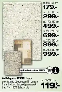 Ostermann Woll-Teppich TESSIN Angebot