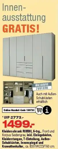 Ostermann Kleiderschrank RIMINI, 6-trg. Angebot