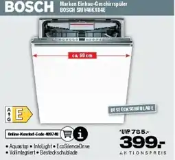 Ostermann BOSCH Marken Einbau-Geschirrspüler BOSCH SMV46KX04E Angebot