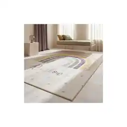 Netto Marken-Discount Kinderteppich TRAUN, mit Regenbogen-Motiv, Creme, 120 x 170 cm Angebot