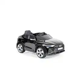 Netto Marken-Discount Moni Kinder Elektroauto Audi Sportback SUV metallic Fernbedienung USB EVA-Reifen schwarz Angebot
