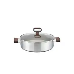Netto Marken-Discount Servierpfanne aus hochwertigem Edelstahl mit Glasdeckel Angebot