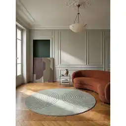 Netto Marken-Discount Teppich Kurzflor Grün 120x120 cm - MUOTA Kadima Design Angebot