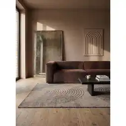 Netto Marken-Discount Teppich Kurzflor Braun 200x280 cm - MUOTA Kadima Design Angebot