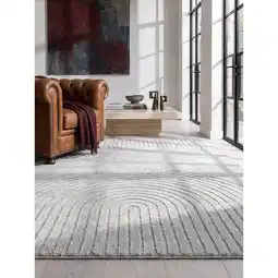 Netto Marken-Discount Teppich Kurzflor Grau 140x200 cm - MUOTA Kadima Design Angebot