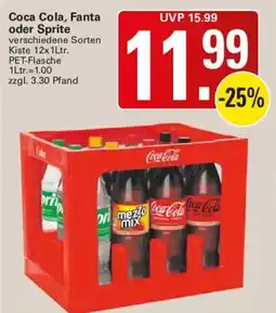WEZ Coca Cola, Fanta oder Sprite Angebot