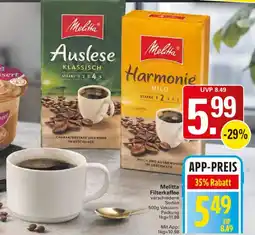 WEZ Melitta Filterkaffee Angebot