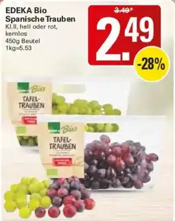 WEZ EDEKA Bio Spanische Trauben Angebot