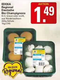 WEZ EDEKA Deutsche Bio Champignons Angebot