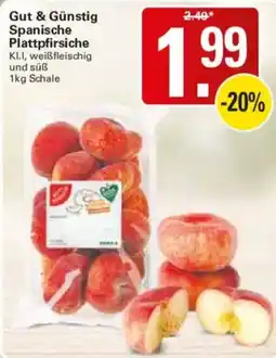 WEZ Gut & Günstig Spanische Plattfirsiche Angebot