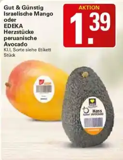 WEZ Israelesche Mango oder EDEKA Herzstücke peruanische Avocado Angebot