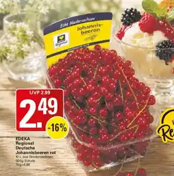 WEZ EDEKA Regional Johannisbeeren rot Angebot