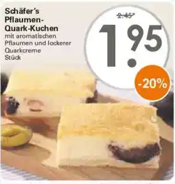 WEZ Schäfer's Pflaumen-Quark-Kuchen Angebot