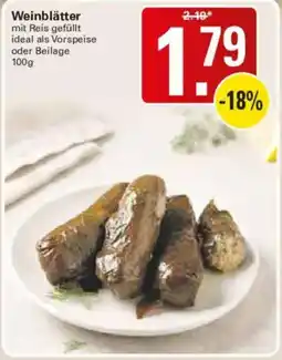 WEZ Weinblätter mit Reis gefüllt Angebot